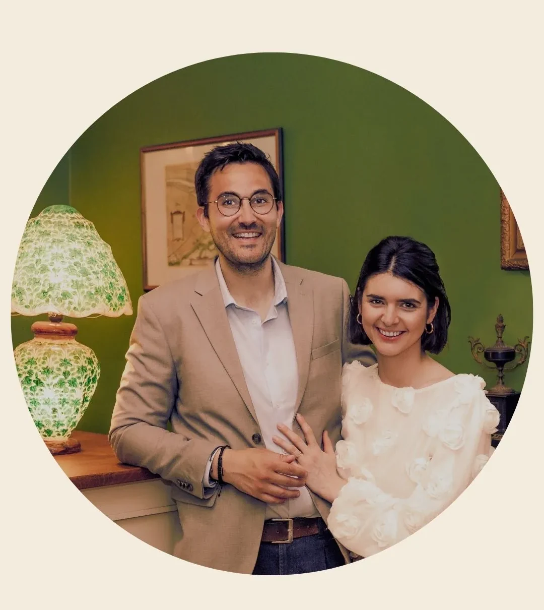 Eva and Niels, the owners of Hotel Malleberg in Bruges